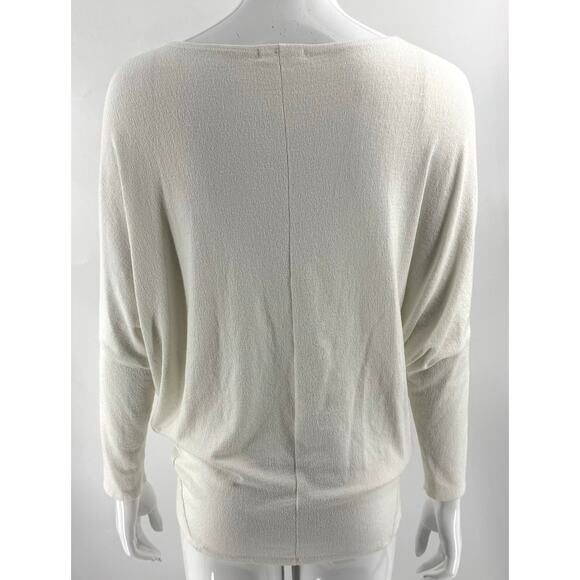 Jolie Womens Dolman Sweater Size M/L Ivory Cream Boat Neck Lightweight Terry - Picture 4 of 5